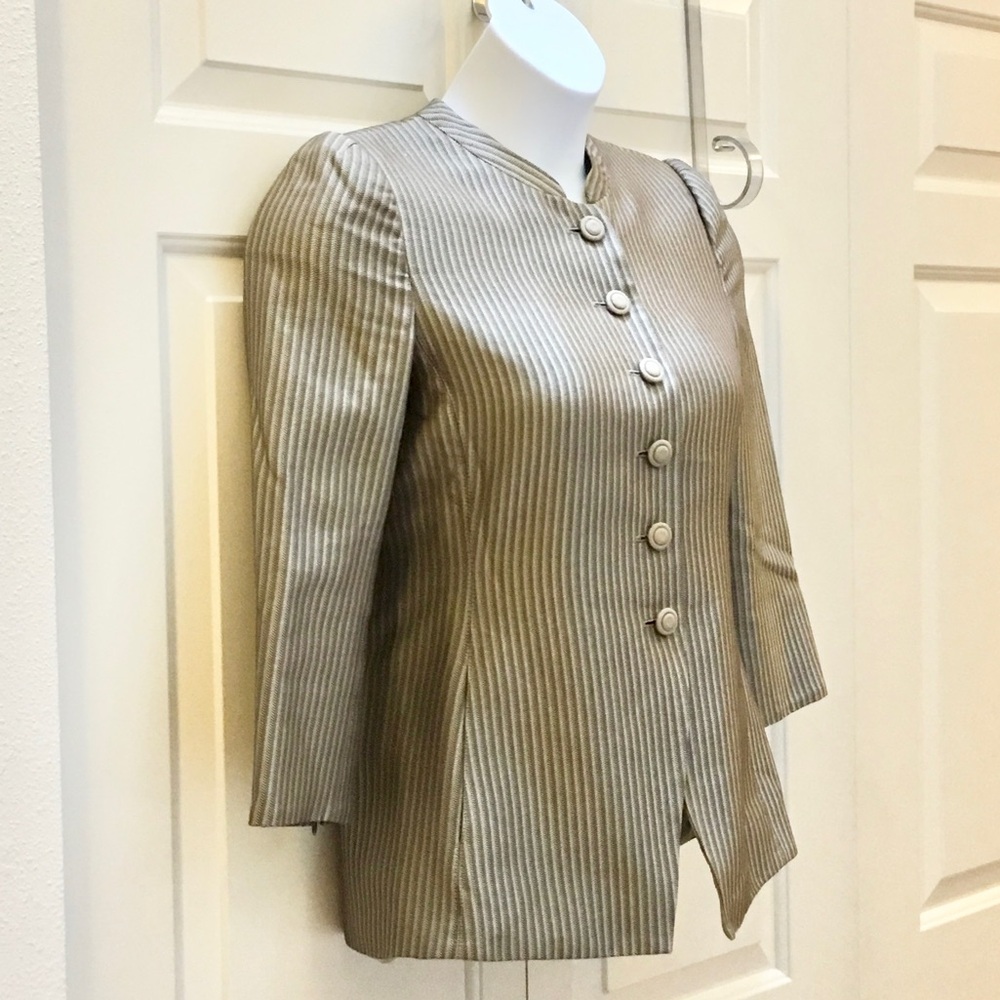 Armani Mini Herringbone Pattern Jacket - image 2